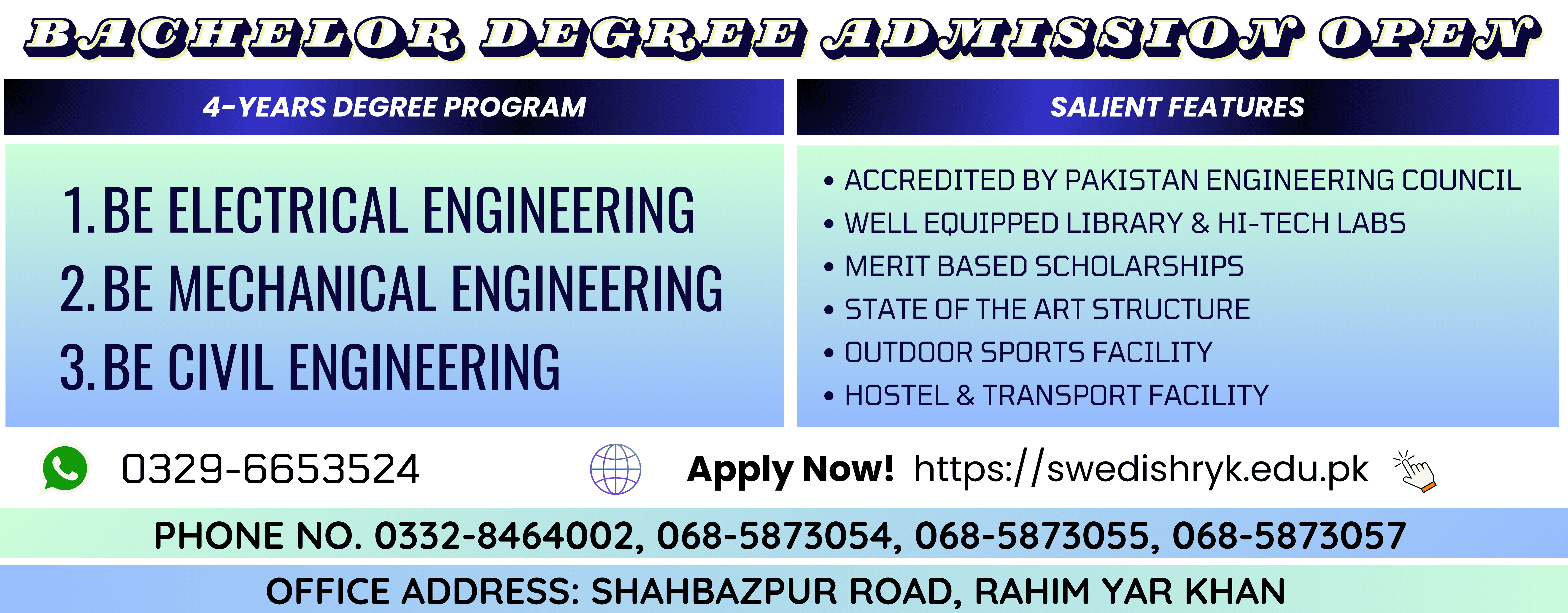 Admissions